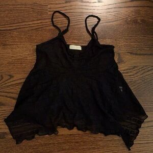Black Lace Camisole Top